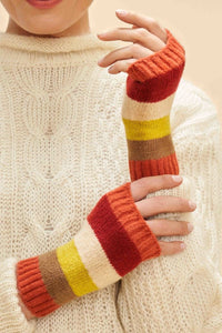 Lilia Wrist Warmers Sunset Mix