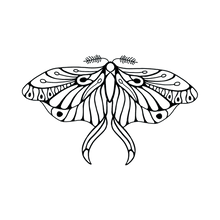 Load image into Gallery viewer, Mod Black Butterfly Tattoo Pair
