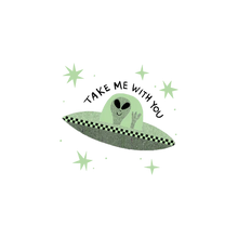 Load image into Gallery viewer, Take Me With You Glow-in-the-Dark Tattoo Pair
