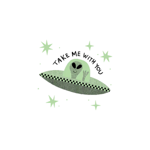 Take Me With You Glow-in-the-Dark Tattoo Pair