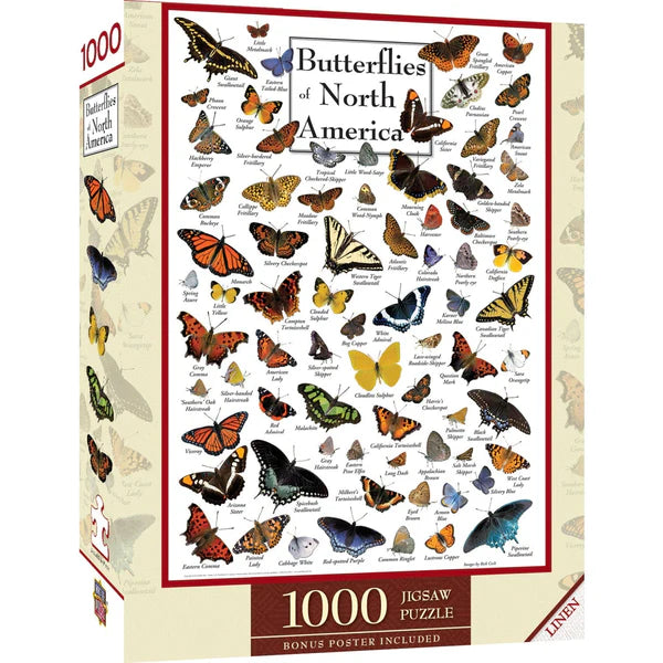 Butterflies of North America 1000pc Puzzle