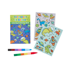 Load image into Gallery viewer, Mini Traveler Coloring &amp; Activity Kit: Dinosaurs in Space
