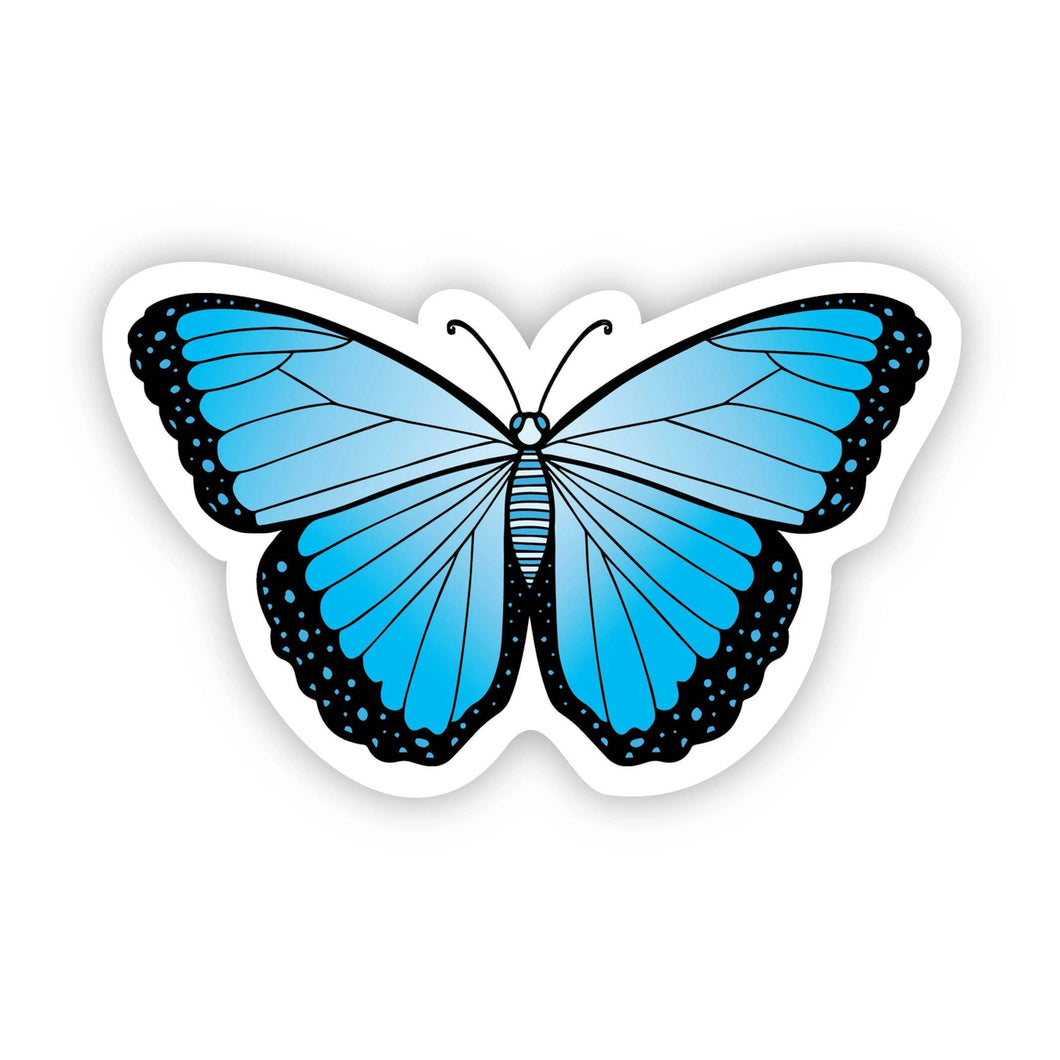 Blue Butterfly Aesthetic Sticker