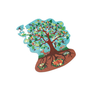 Bird Tree Contour Puzzle