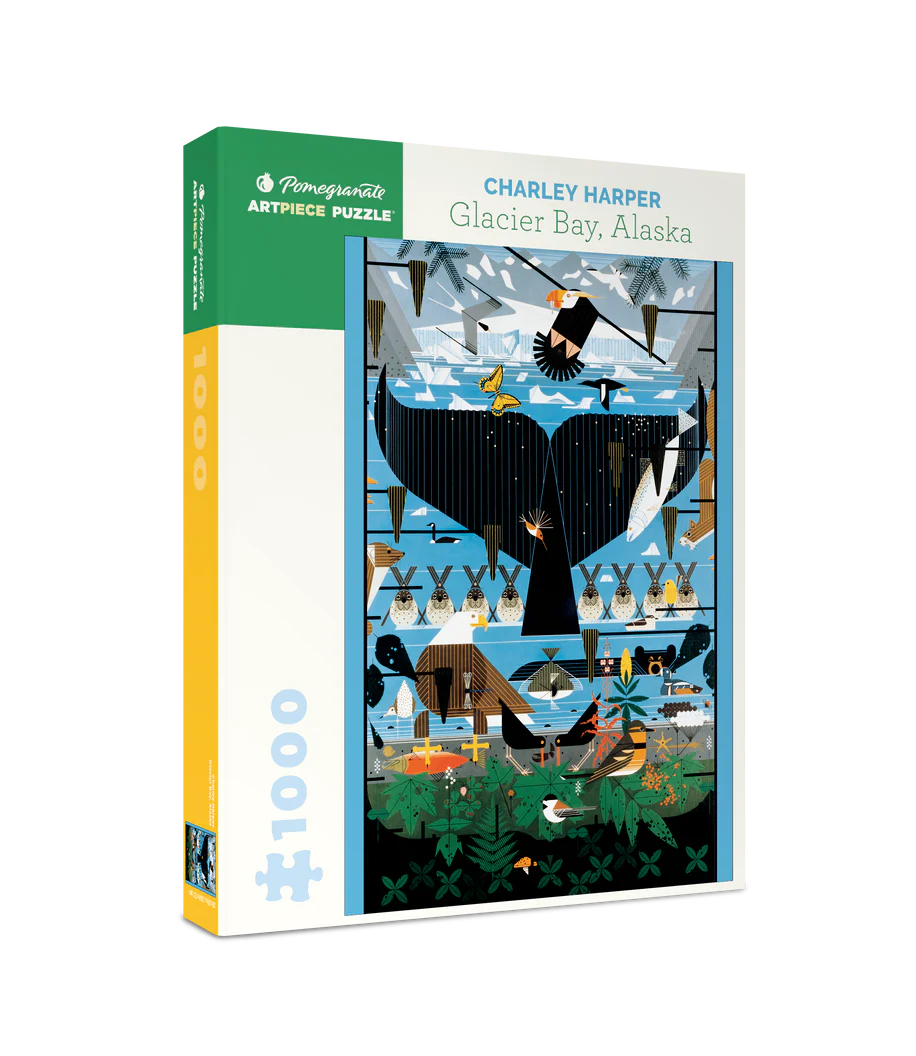 Charley Harper: Glacier Bay, Alaska 1000pc Jigsaw Puzzle