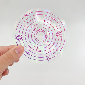 Solar System Suncatcher Sticker