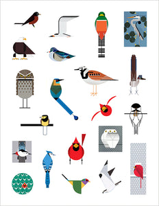 Charley Harper's Birds Sticker Book