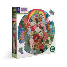 Load image into Gallery viewer, Theatre of Flowers 500pc Round Puzzle
