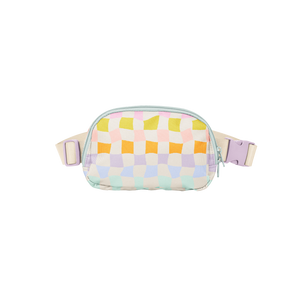 Carnival Check Simple Belt Bag