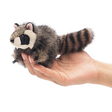 Load image into Gallery viewer, Mini Raccoon Finger Puppet
